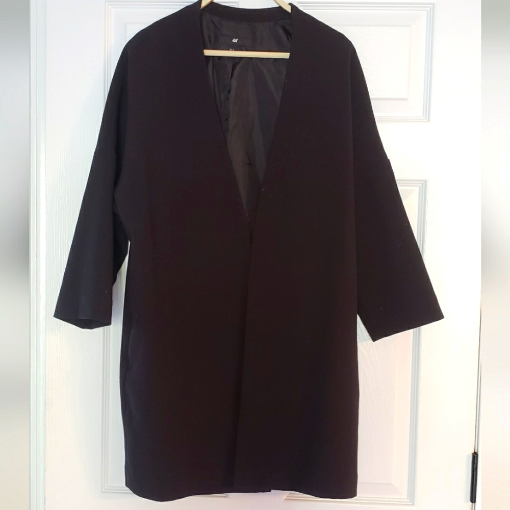 Jacket,  above knee length, black ⚫